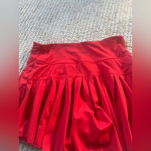GOLD HINGE SKIRT RED